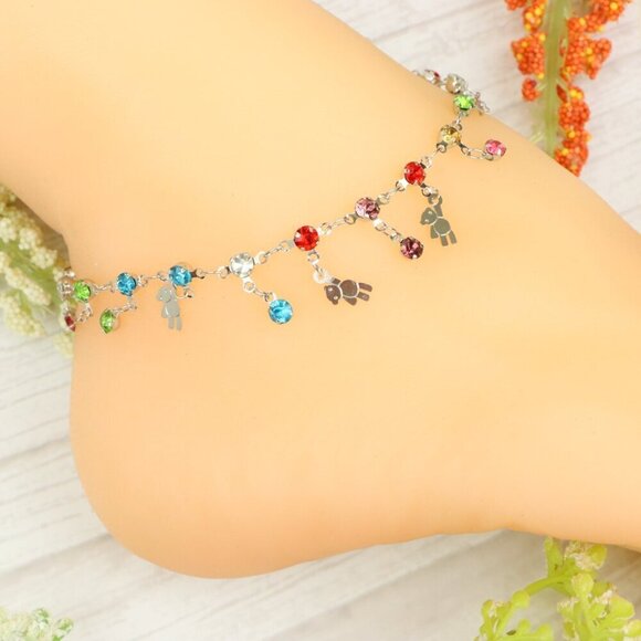 "Handmade Anklet – Elegant & Delicate Jewelry for Women | UNVRC1241 - Picture 6 of 10